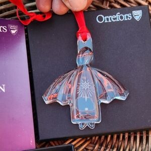 Orrefors Crystal Angel Ornament‎